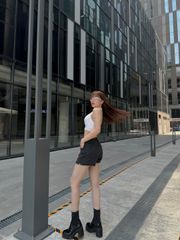 Áo Thun Yếm Xoắn Sau