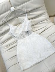Body Lưới Nhũ Đính Lông