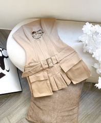 Đầm Ống Đai Nịt Khoen Ngực