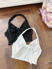 Áo Yếm Nền Hoa Thắt Nơ