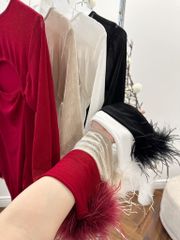 Áo Bodysuit Hở Ngực TD Lông