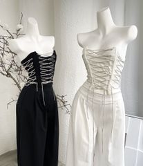 Áo Cúp Ngực Dây Đá Đan Chéo