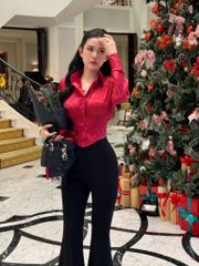 Áo Sơ Mi Voan TD Độn Vai
