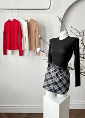 Chân Váy Caro 2 Túi Kèm Nịt