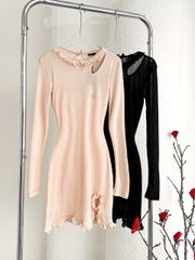 Đầm Viền Bèo Khoét 1 Vai
