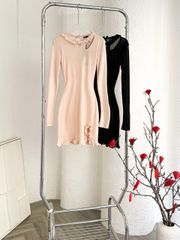 Đầm Viền Bèo Khoét 1 Vai