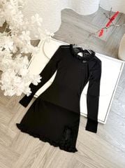 Đầm Viền Bèo Khoét 1 Vai