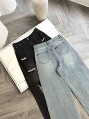 Quần Jean Straight Cood Distressed