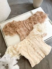 Áo Ren Bẹt Vai Đan Dây