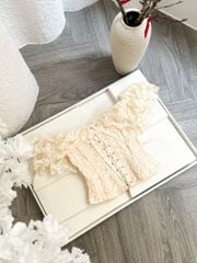 Áo Ren Bẹt Vai Đan Dây