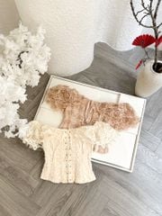 Áo Ren Bẹt Vai Đan Dây