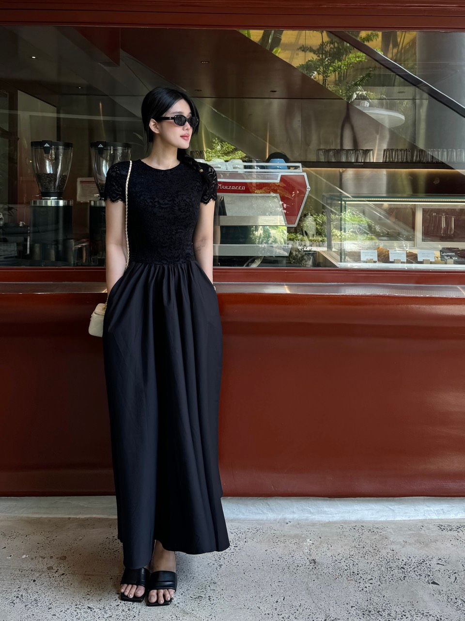 Đầm Tay Con Nhung Tùng Kate