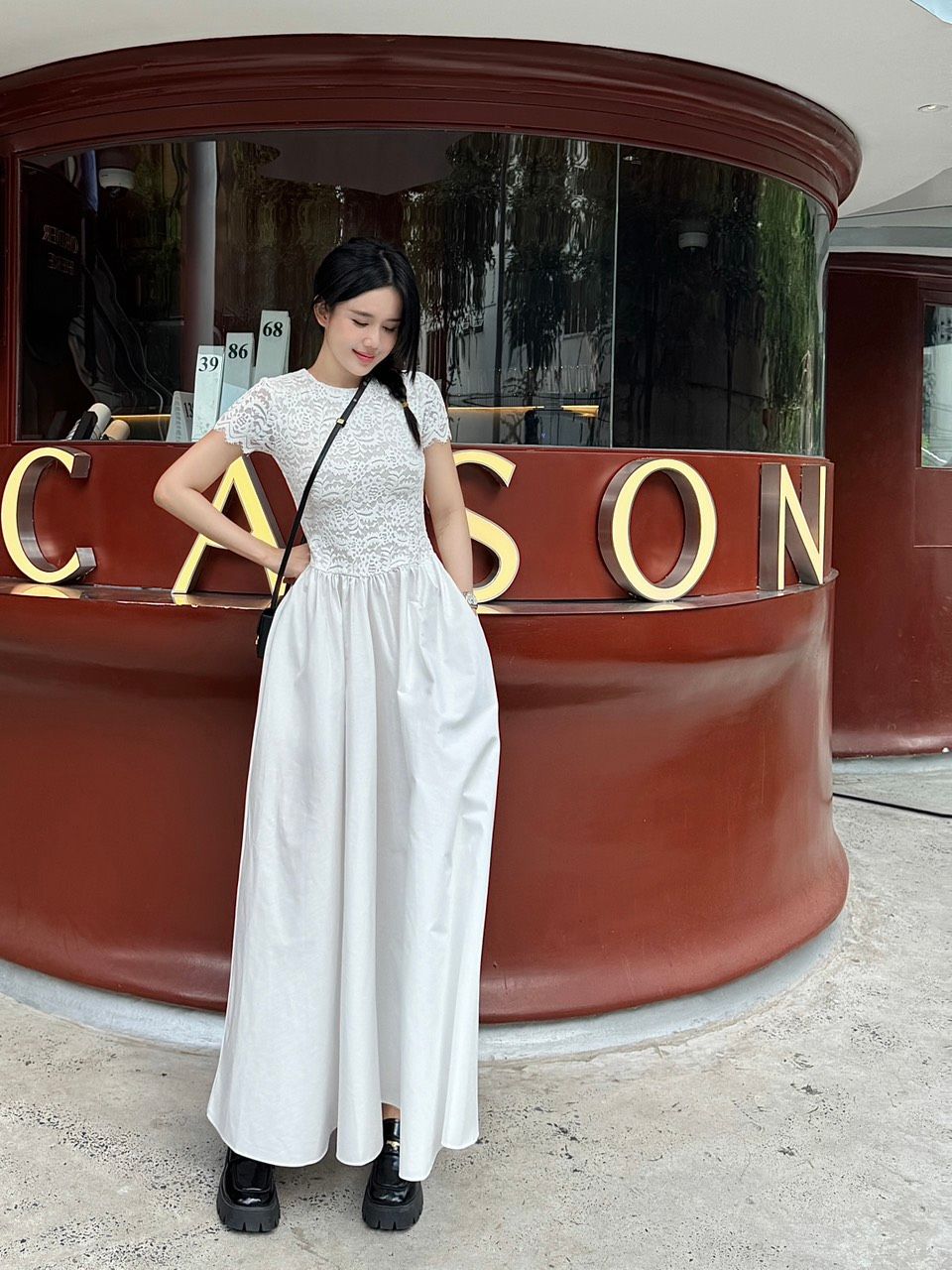 Đầm Tay Con Nhung Tùng Kate