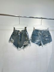 Quần Short Jean Lai Rách