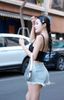 Quần Short Jean Lai Rách