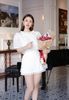 Set Xô Áo Tay Phồng + CV Viền Ren