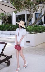 Set Xô Áo Tay Phồng + CV Viền Ren