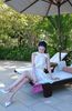 Đầm Yếm Cột Nơ Eo