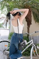 Quần Jean Bias Wide Legs