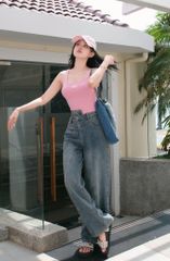 Quần Jean Bias Wide Legs