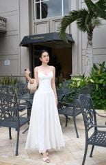 Maxi Cổ Tim 2S Trơn