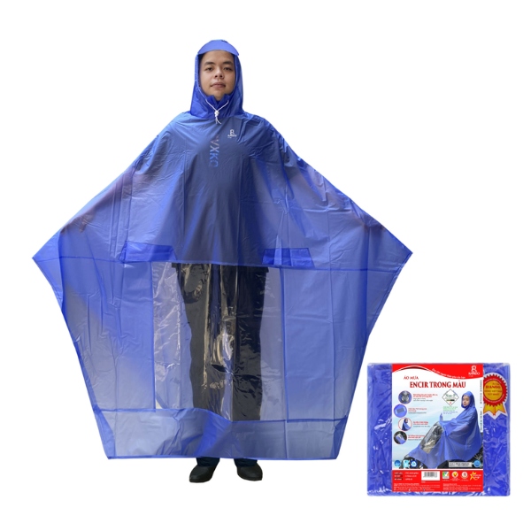 Áo Mưa Cánh Dơi Rando ENCIR Phía Trước Trong Suốt