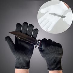 Bao Tay Chống Dao Cắt Cấp Độ 5 Sợi Thép Chống Gỉ Dài 24cm