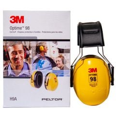 Chụp Tai Chống Ồn 3M H9A Cao Cấp, Độ Giảm Ồn Cao NRR 25dB, Đeo Êm Tai, Thoải Mái, Dễ Điều Chỉnh