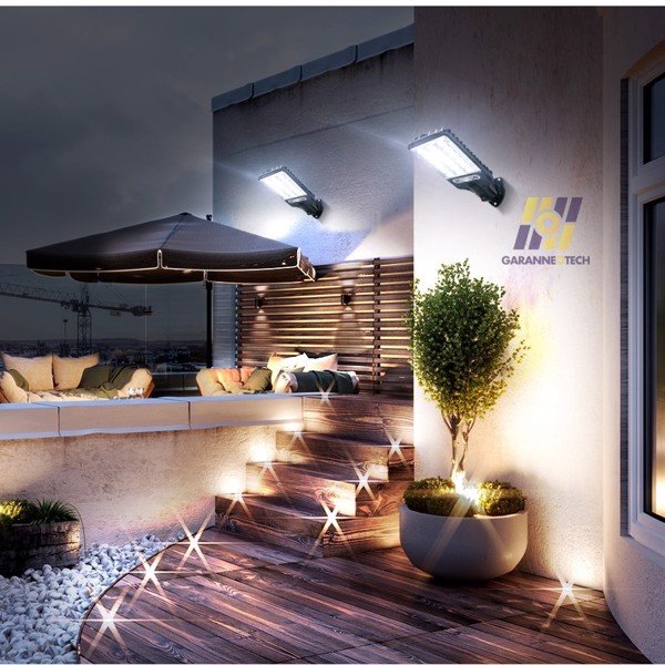 Lámpara Solar Exterior de Alta Potencia - Lampara solar para exterior por 2