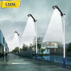 Đèn Đường Năng Lượng Mặt Trời 120W 160 LED Tiết Kiệm Điện