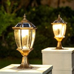 Đèn Trang Trí Trụ Cổng Năng Lượng Mặt Trời Không Thấm Nước Phong Cách Châu Âu