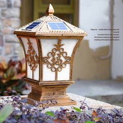 Đèn Đèn năng lượng mặt trời trụ cổng Kiểu Dáng Cổ Điển Sang Trọng, Năng Lượng Mặt Trời