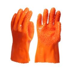 Găng Tay Chống Dầu Và Hóa Chất 708/908 Phủ Nhựa PVC Có Hạt Cao Su