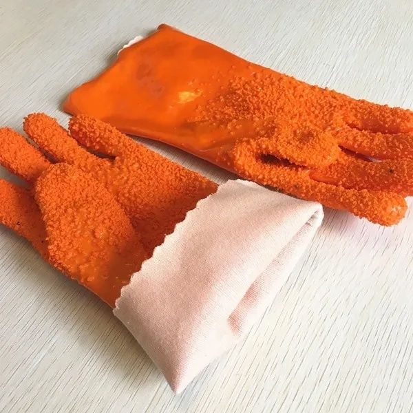 Găng Tay Chống Dầu Và Hóa Chất 230/708/908 Phủ Nhựa PVC Có Hạt Cao Su