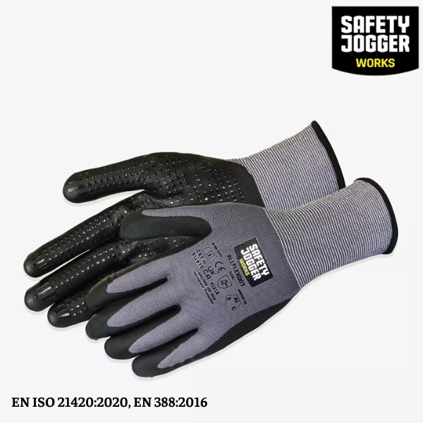 Găng Tay Safety Jogger Allflexdot Phủ Chấm Nitrile Chống Trượt