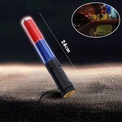 Gậy giao thông có đèn led đa chức năng có thể sạc lại pin dài 26cm