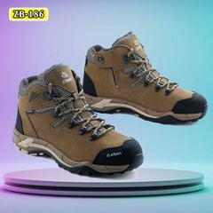 Giày Bảo Hộ Ziben 186 Nhập Khẩu Hàn Quốc Chất Liệu Da Thật Mũi Thép Đế Thép Chống Tĩnh Điện Chống Trượt