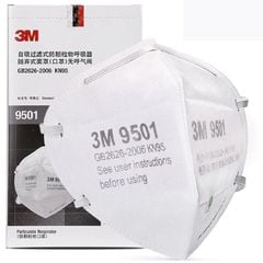 Khẩu Trang 3M 9501 Kháng Khuẩn Chống Bụi Mịn PM2.5 Hộp 50 Cái