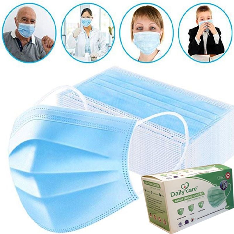 Khẩu Trang Y Tế DAILY CARE 4 Lớp Kháng Khuẩn – Bảo Hộ Lao Động GARAN