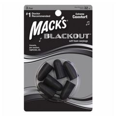 Nút Bịt Tai Chống Ồn Mack's Black Out Màu Đen