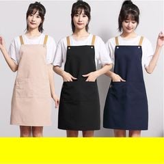 Tạp Dề Bếp, Quán Cafe, Làm Bánh, Trà Sữa, Cửa Hàng Hoa Vải Chống Thấm Nước, Dầu Dành Cho Nam Và Nữ (TD03)