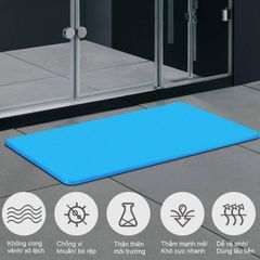 Thảm Lau Chân Nhà Tắm Bằng Đá Siêu Thấm Nước, Khô Chân Nhanh, Chống Trơn Trượt
