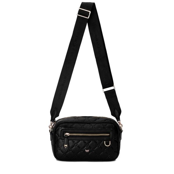  THEWOLF ESSENTIAL MONOGRAM CROSSDY BAG - BLACK 