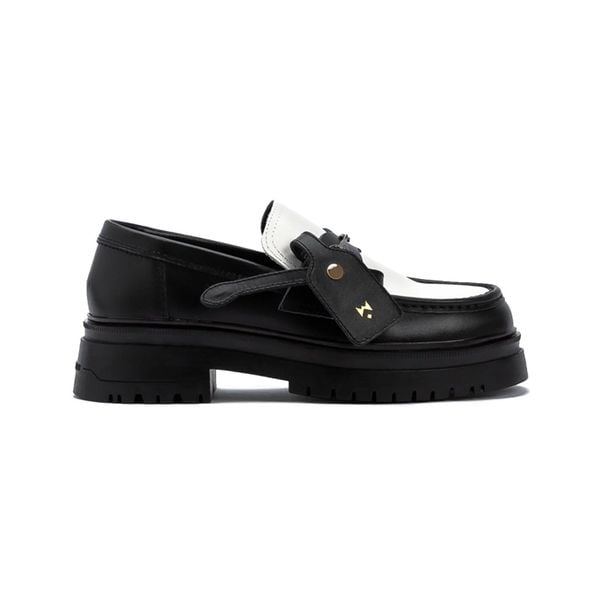  THE WOLF CHUNKY LOAFER - BLACK WHITE 