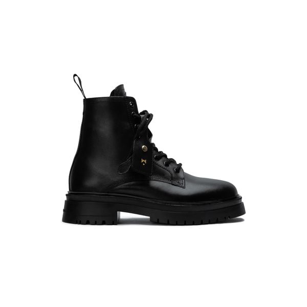  THE WOLF CHUNKY COMBAT BOOT - BLACK 