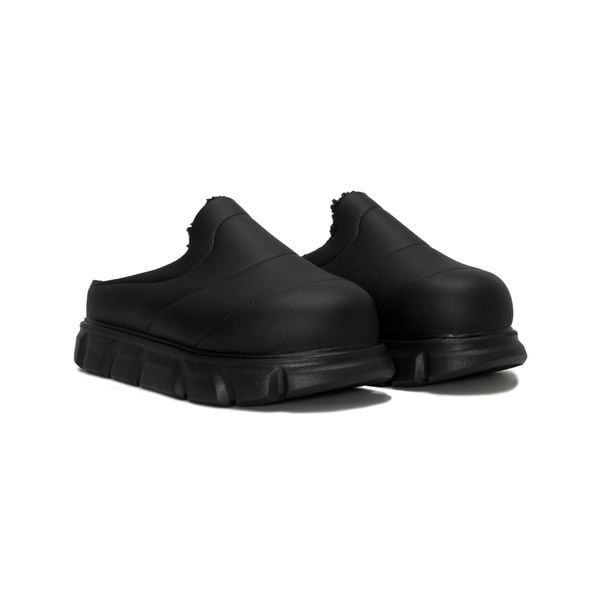  THEWOLF ESSENTIAL LARVA SLIDE SANDAL V2 - FULL BLACK 