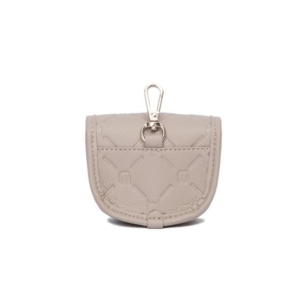  THEWOLF ESSENTIAL MONOGRAM MINI POUCH - BEIGE 