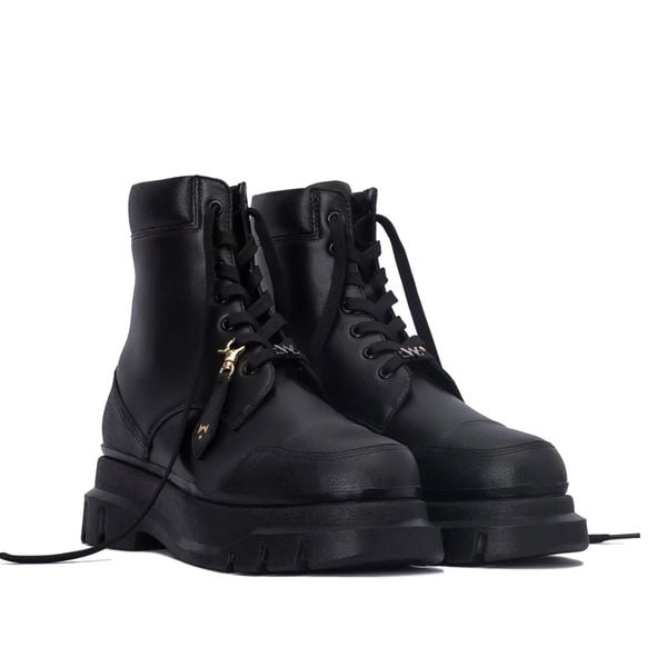  THE MARS LADY WOLF MID COMBAT BOOT - BLACK 