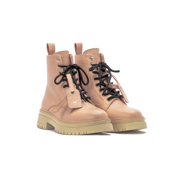 Outfit THE LADY WOLF MARBE CHUNKY COMBAT BOOT - BEIGE – THEWOLF