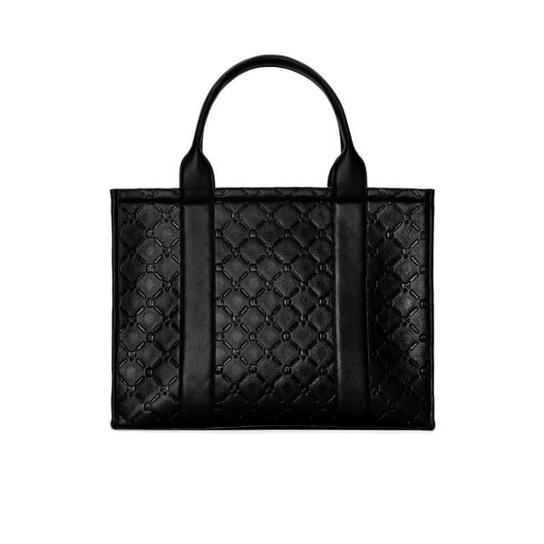  THEWOLF ESSENTIAL MONOGRAM HANDBAG - BLACK 